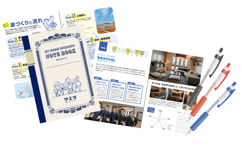 来場時アンケートで見学セットがもらえる