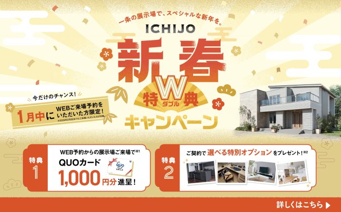 画像：【ICHIJO新春Ｗキャンペーン】クオカード＆オプションプレゼント！
